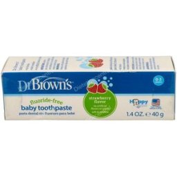 Dr browns pasta dental infantil natural fresa 0-3 aos 40gr