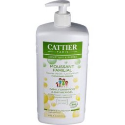 Cattier gel de baño espumoso familiar 1l.