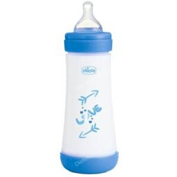 Chicco biberon perfect5 4 m 300 ml sil azul