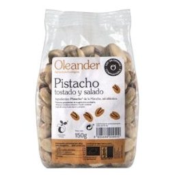 Oleander oleander pistacho en cascara tostado salado bio s/g 150 g vegan