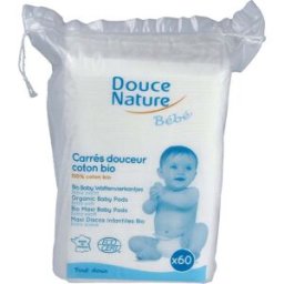 Douce nature almohadillas de algodon para bebe 60ud.