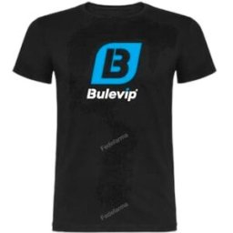 Bulevip bulevip camiseta manga corta hombre - negra : talla de ropa