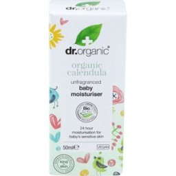 Dr. organic crema hidratante de calendula para bebe 50ml.