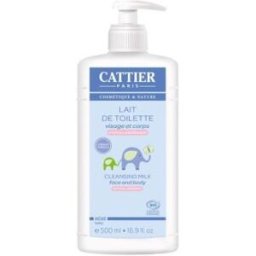 Cattier leche hidratante bebe limpia cara y cuerpo 500ml.
