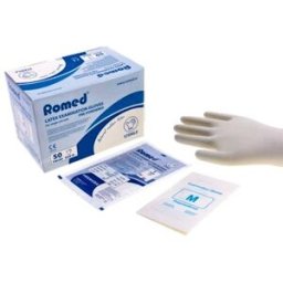 Fleming romed/matex guantes latex tac esteril t/m 2 un ref 705