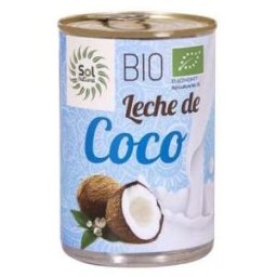 Solnatural leche de coco para cocinar 400ml. bio
