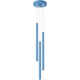 Lámpara colgante Pastelo 3P azul