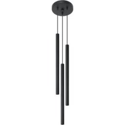 Lámpara colgante Pastelo 3p negro
