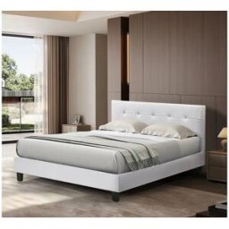 Habitat et jardin Cama "Julia" color Blanco - 160 x 200 cm