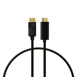 PcCom Essential Cable DisplayPort a HDMI 1.8m Negro
