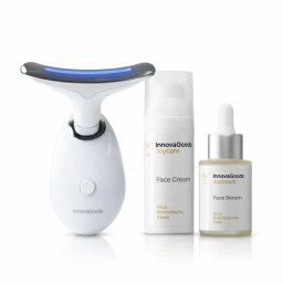 Pack Masajeador Facial InnovaGoods Rice Joyboost y Joycare con Sérum y Crema