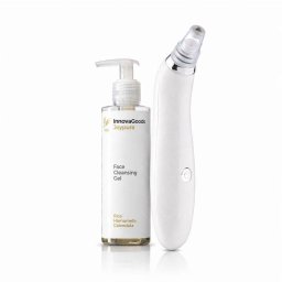 Pack Limpiador Facial Eléctrico InnovaGoods Pore·Off y Gel Rice Joypure 200 ml