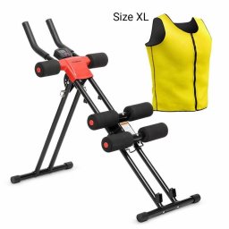 Pack Máquina de Abdominales Plegable con Chaleco Deportivo Sauna Hombre XL InnovaGoods