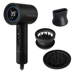 Secador de Pelo Iónico Beautifly MistEssence 1600W Temperatura Regulable con Difusor Negro