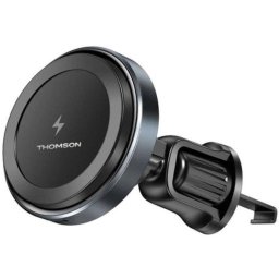 Cargador Inalámbrico Magnético Thomson Para Coche Qi 15W Con Soporte Para Rejilla