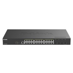 Conmutador de red gestionado D-Link DGS-1250-28XP 24 puertos Gigabit 4 SFP+ PoE