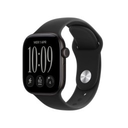 Apple Watch Series 12 GPS 42mm Caja de Aluminio Negra con Correa Deportiva Negra S/M