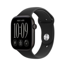 Apple Watch Series 12 GPS 46mm Caja de Aluminio Negra con Correa Deportiva Negra M/L