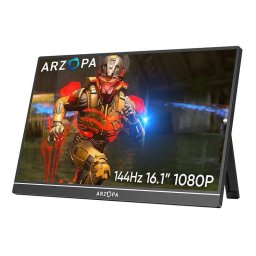 Monitor ARZOPA Z1FC 16,1" FullHD IPS 144Hz Portátil Altavoces HDR10 Integrados Soporte ajustable