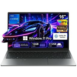 Portátil Intechne 16" Intel Core i5-8300H 16 GB 512 GB SSD Windows 11 Pro