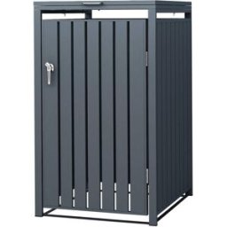 ML-Design Cobertizo de exterior para 1 cubo 68x80x116,3cm antracita caseta acero