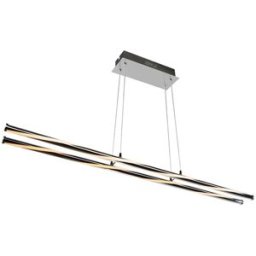 Sulion Lámpara colgante led linear en cromo con luz difuminada (95 cm, 38w)