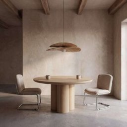 Maisons du Monde Lámpara de techo de rafia y cristal Ø90 cm