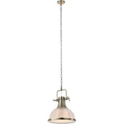 Sulion Lámpara colgante decorativa de metal y cristal
