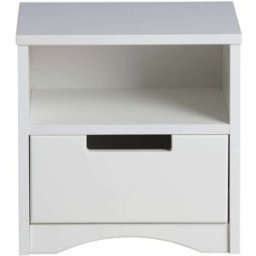 Habitat & Jardin Mesita de noche infantil > -40,5 x 39,5 x 30,5 cm- blanca