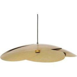 Maisons du Monde Lámpara de techo floral de acero dorado Ø57 cm