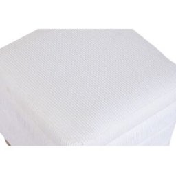 NIYLO Conjunto de 2 reposapiés de poliéster beige 43x43x40 cm