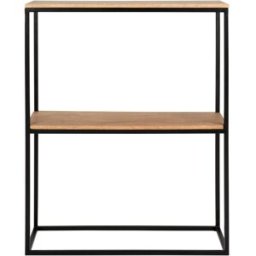 Maisons du Monde Consola fabricada en madera de mango y hierro forjado negro.
