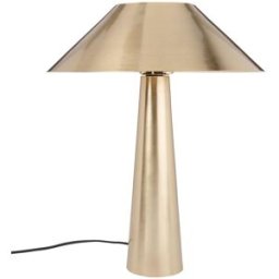 Maisons du Monde Lámpara de mesa de acero dorado Alt. 49 cm