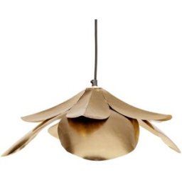 Maisons du Monde Lámpara de techo floral de acero dorado Ø45 cm