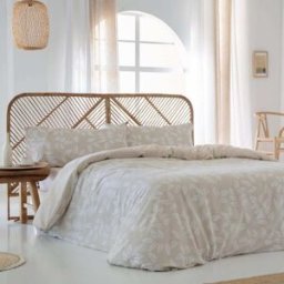 Cotton Artean Funda nórdica 100% algodón orgánico beige 260x240 cm cama 180