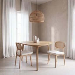Maisons du Monde Lámpara de techo de ratán tejido Ø60 cm