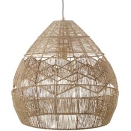 Maisons du Monde Lámpara de techo de cáñamo trenzado Ø59 cm