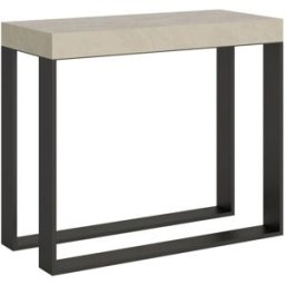 Itamoby Consola extensible 90x40/300 cm efecto madera cachemira, hierro