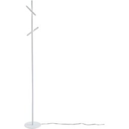 Lámpara de pie led 10,8w 3000k en aluminio blanco mate gea luce