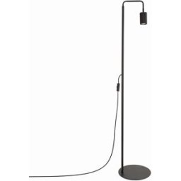 Sollux Lighting Lámpara de pie negro aluminio alt. 160 cm