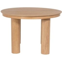 Unique Mesa de comedor efecto madera color natural claro