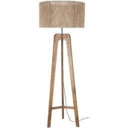 Maisons du Monde Lámpara de pie trípode de madera de mango y yute Alt. 154 cm