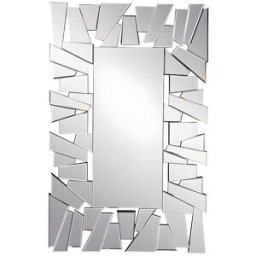 Unique Espejo de pared de acero inoxidable - Ancho 120 x H. 76 cm - UYUNI