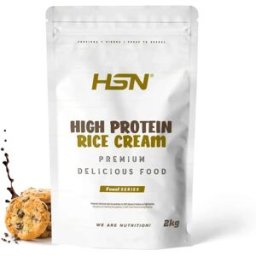 HSN Crema de arroz proteica 2kg chocolate y galletas - Recetas Saludables - Polvo - 40 Servicios
