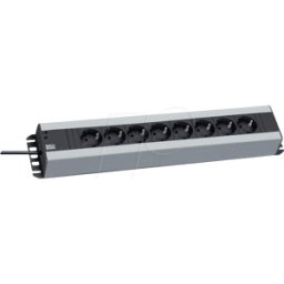 BACHMANN BACH 300.006 - Tira de enchufe, 8 vías, tipo F - CEE 7/3
