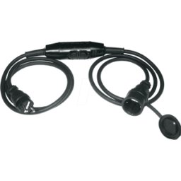 KOPP EL PS PRCD-S 3 - Cable de protección personal PRCD-S para obras, 3 m, negr