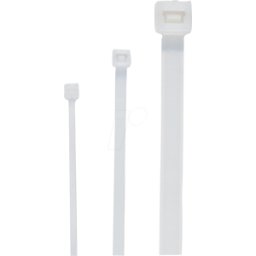 CIMCO 181361 - Bridas de cable, color natural, 2.5x100mm, 100 piezas