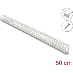 DELOCK 22073 - Canaleta para cables de 34 x 35 mm, para pegar y atornillar, 50