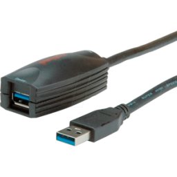 ROLINE 12041096 - Cable alargador USB 3.0 activo USB A, 5 m