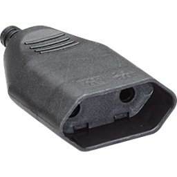 BACHMANN BACH 900.012 - Acoplamiento tipo C - CEE 7/16, negro, 3 piezas